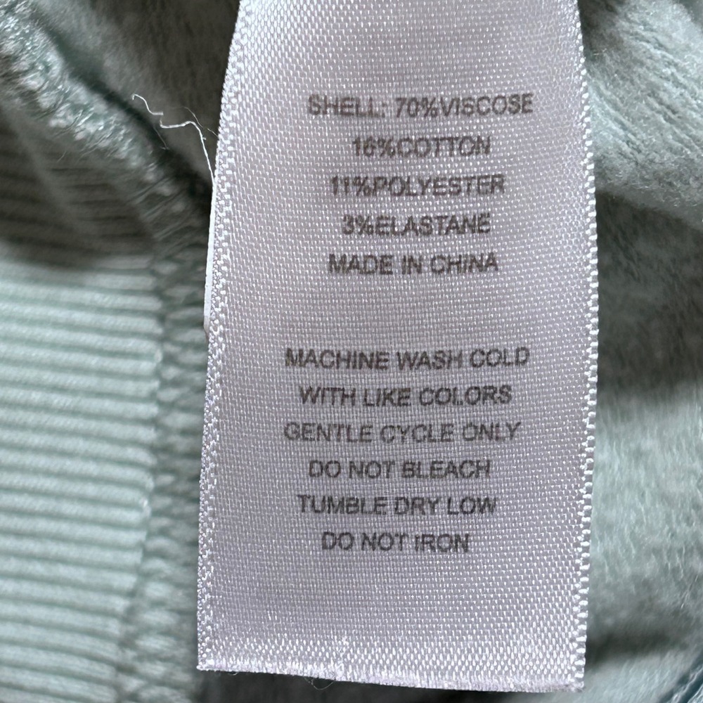 Eddie Bauer Womens XL Full Zip Hoodie Sweatshirt Green Casual Comfy - Picture 5 of 6